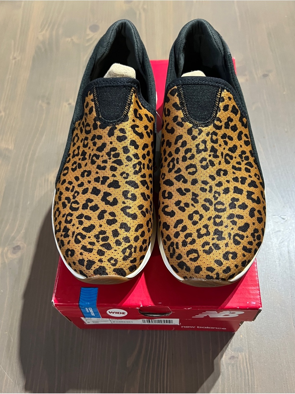 New Balance Women’s Slip-On Sneakers - Leopard Print Brown/Black